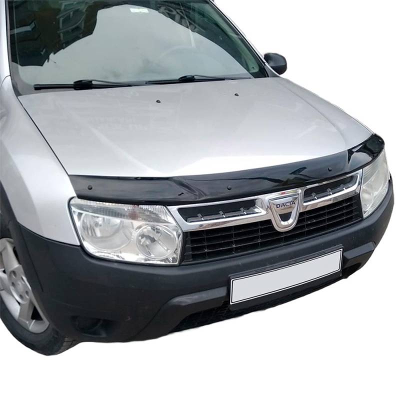 Oneway Motorhaubenschutz kompatibel mit Dacia Duster I 2010-2017 - Schwarz glänzend von ONEWAY AUTO ACCESSORIES