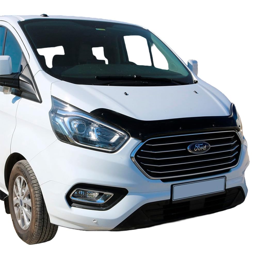 Oneway Motorhaubenschutz kompatibel mit Ford Transit Custom MK1 Facelift 2018-2023 - Schwarz glänzend Oneway Motorhaubenschutz kompatibel mit Ford Transit Custom MK1 Facelift 2018-2023 - Schwarz glänzend von ONEWAY AUTO ACCESSORIES