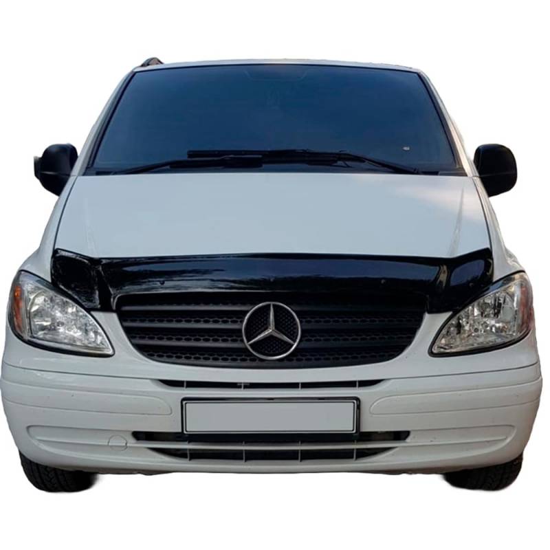Oneway Motorhaubenschutz kompatibel mit Mercedes Vito W639 2003-2014 - Schwarz glänzend von ONEWAY AUTO ACCESSORIES