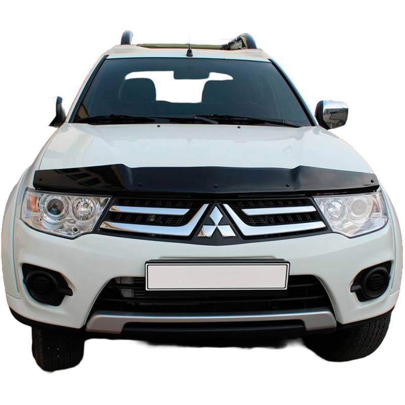 Oneway Motorhaubenschutz kompatibel mit Mitsubishi L200 Triton 4 2007-2014 - Schwarz glänzend von ONEWAY AUTO ACCESSORIES