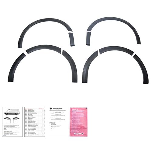 Oneway Satz Radlaufleisten kompatibel mit Volkswagen Transporter T6.1 2020-2022 (Langer Radstand) - Mattschwarz, Schwarz von ONEWAY AUTO ACCESSORIES