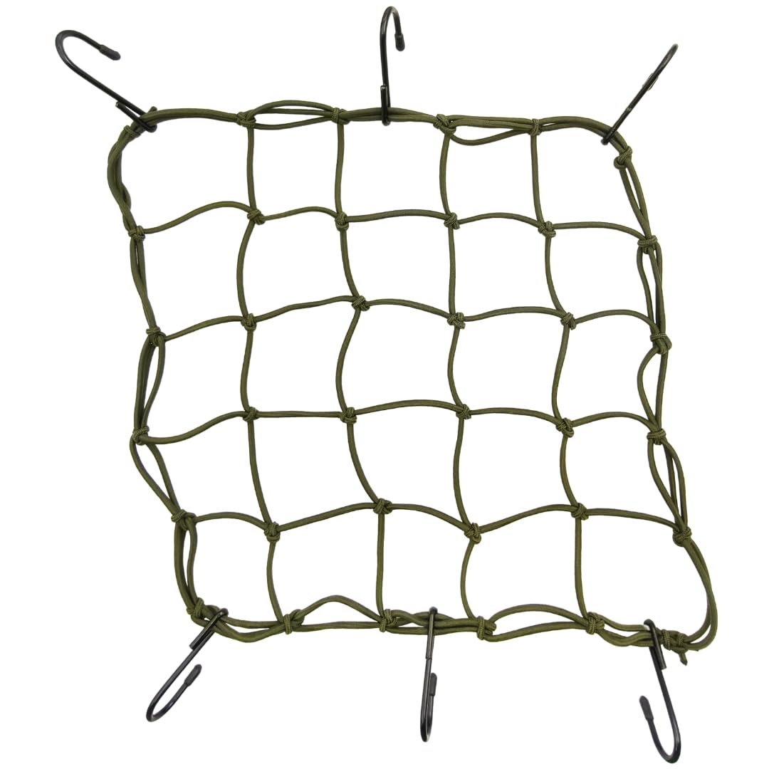 ONIPAX 38 x 38 cm hohes elastisches Bungee-Gepäcknetz mit 6 Haken für Fahrrad, Motorrad ONIPAX 38 x 38 cm hohes elastisches Bungee-Gepäcknetz mit 6 Haken für Fahrrad, Motorrad von ONIPAX