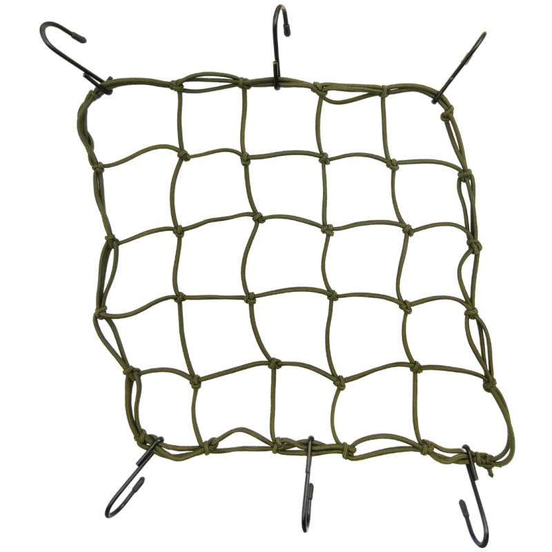 ONIPAX 38 x 38 cm hohes elastisches Bungee-Gepäcknetz mit 6 Haken für Fahrrad, Motorrad von ONIPAX