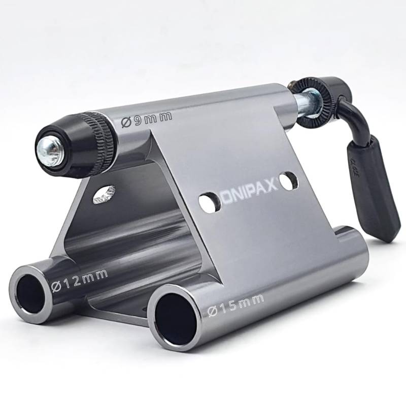 ONIPAX Dreieckige Fahrradgabelhalterung mit 9 mm Schnellspanner; für 9 mm x 100 mm, 12 mm x 100 mm, 15 mm x 110 mm von ONIPAX