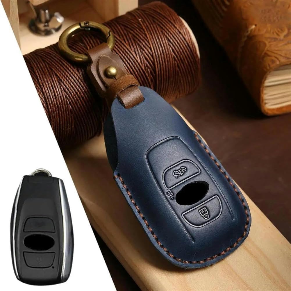 Auto-Schlüsselanhänger-Hülle aus Leder, für Subaru Forester WRX BRZ Legacy Outback Impreza, Schlüsselanhänger-Hülle Auto-Schlüsselanhänger-Hülle aus Leder, für Subaru Forester WRX BRZ Legacy Outback Impreza, Schlüsselanhänger-Hülle von ONNAT
