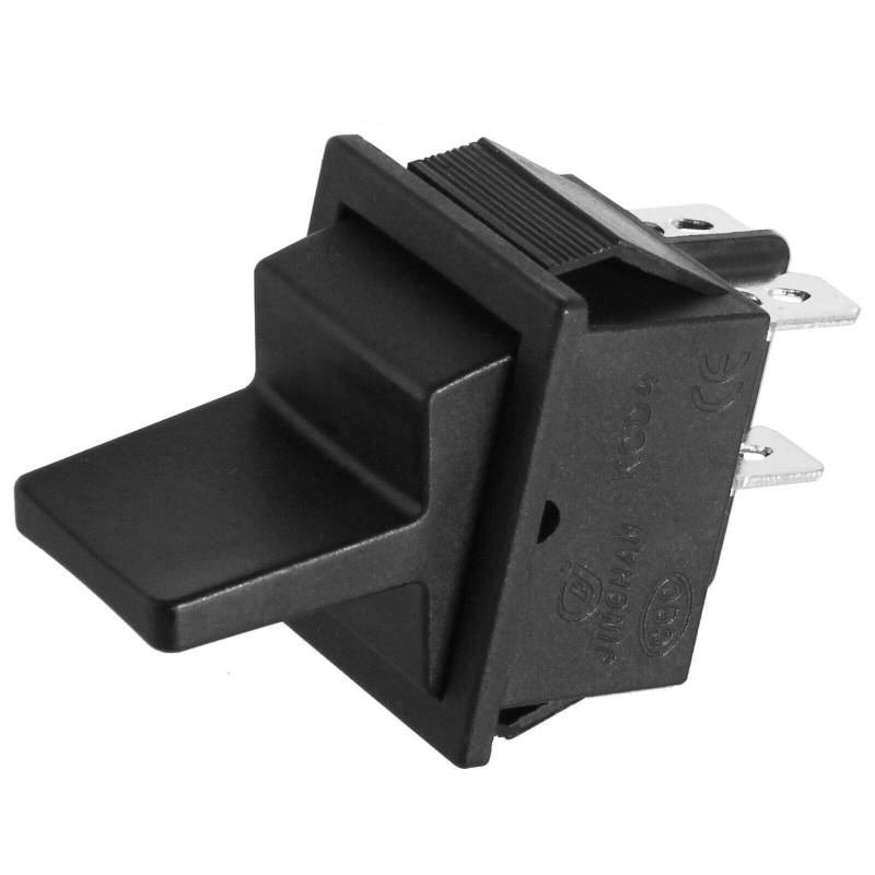Kippschalter oder Kipptaster Schwarz zum auswählen 230V 16A 2x EIN (6V 9V 12V 24V) Wippen Schalter Taster (Schalter) von ONPIRA