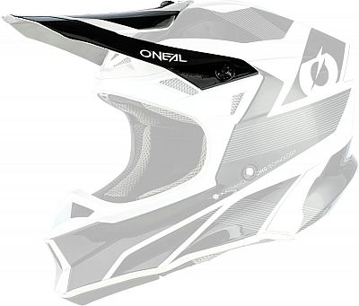 ONeal 10SRS Hyperlite Compact, Helmschirm - Schwarz/Weiß von ONeal