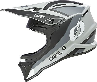 ONeal 1SRS Stream, Motocrosshelm - Matt Schwarz/Hellgrau/Weiß - XXL von ONeal