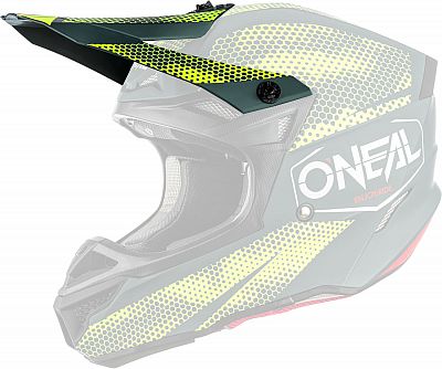 ONeal 5SRS Polyacrylite Covert, Helmschirm - Matt Dunkelgrau/Neon-Gelb von ONeal