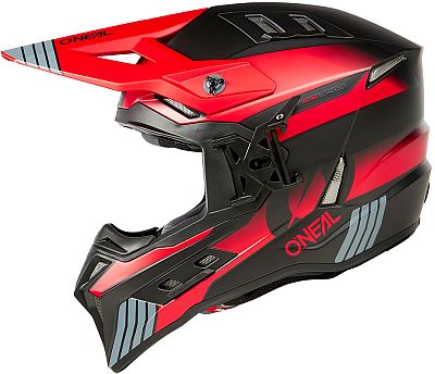 ONeal EX-SRS Hitch, Motocrosshelm - Matt Schwarz/Grau/Rot - M von ONeal