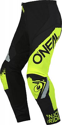 ONeal Element Shocker S23, Textilhose - Schwarz/Neon-Gelb/Grau - 32 von ONeal