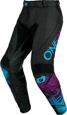ONeal Mayhem Scarz, Textilhose - Schwarz/Blau/Lila - 38 von ONeal