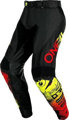 ONeal Mayhem Scarz, Textilhose - Schwarz/Rot/Gelb - 40 von ONeal