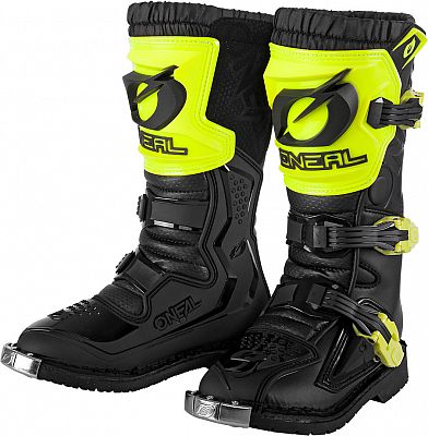 ONeal Rider, Stiefel Kinder - Schwarz/Neon-Gelb - 37 EU von ONeal