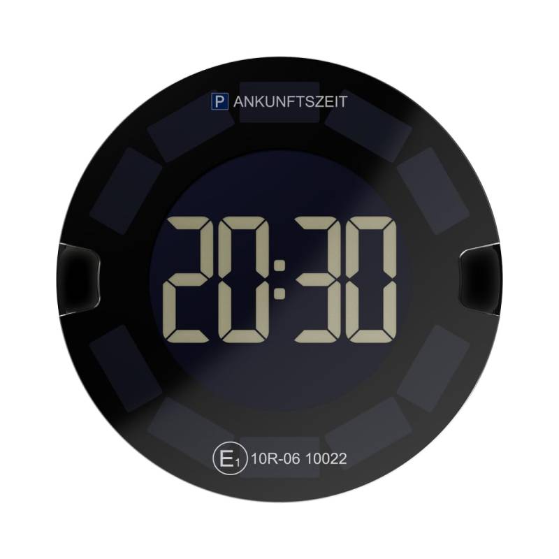 OOONO P-DISC 3 [New] - Elektronische Parkscheibe Solar mit Zulassung fürs Auto - Automatische Digitale Parkscheibe Elektrisch - Solarbetriebene Parkuhr mit bis zu 5 Jahre längerer Batterielaufzeit von OOONO