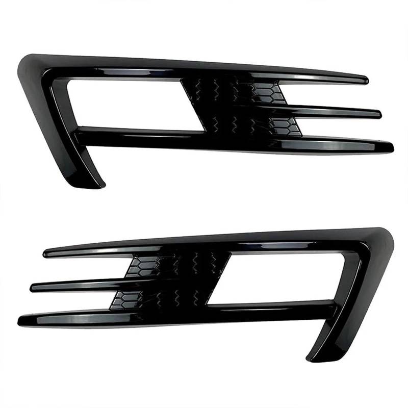 OOPUHKSY Auto-Nebelscheinwerfer-Grillabdeckung für VW Golf 7 MK7 2013–2017, glänzend, schwarz, Frontstoßstange, Nebelscheinwerfer, Kühlergrill, Zubehör, Auto-Nebelscheinwerfer-Grill von OOPUHKSY