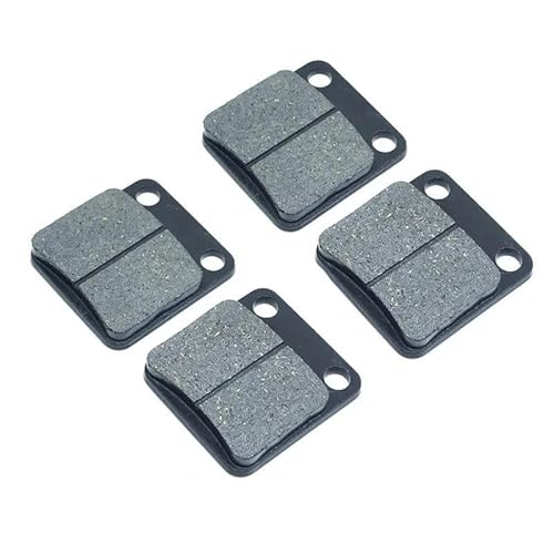 OOPUHKSY Für Suzuki LTF LTA 400 Eiger 2002–2007 400F 4WD 2002–2005 ATV Bremsbeläge Vorn Und Bremsbacken Hinten, Satz LTF400 LTA400 LTF400F Motorradzubehör(2x Front Brake Pads) von OOPUHKSY
