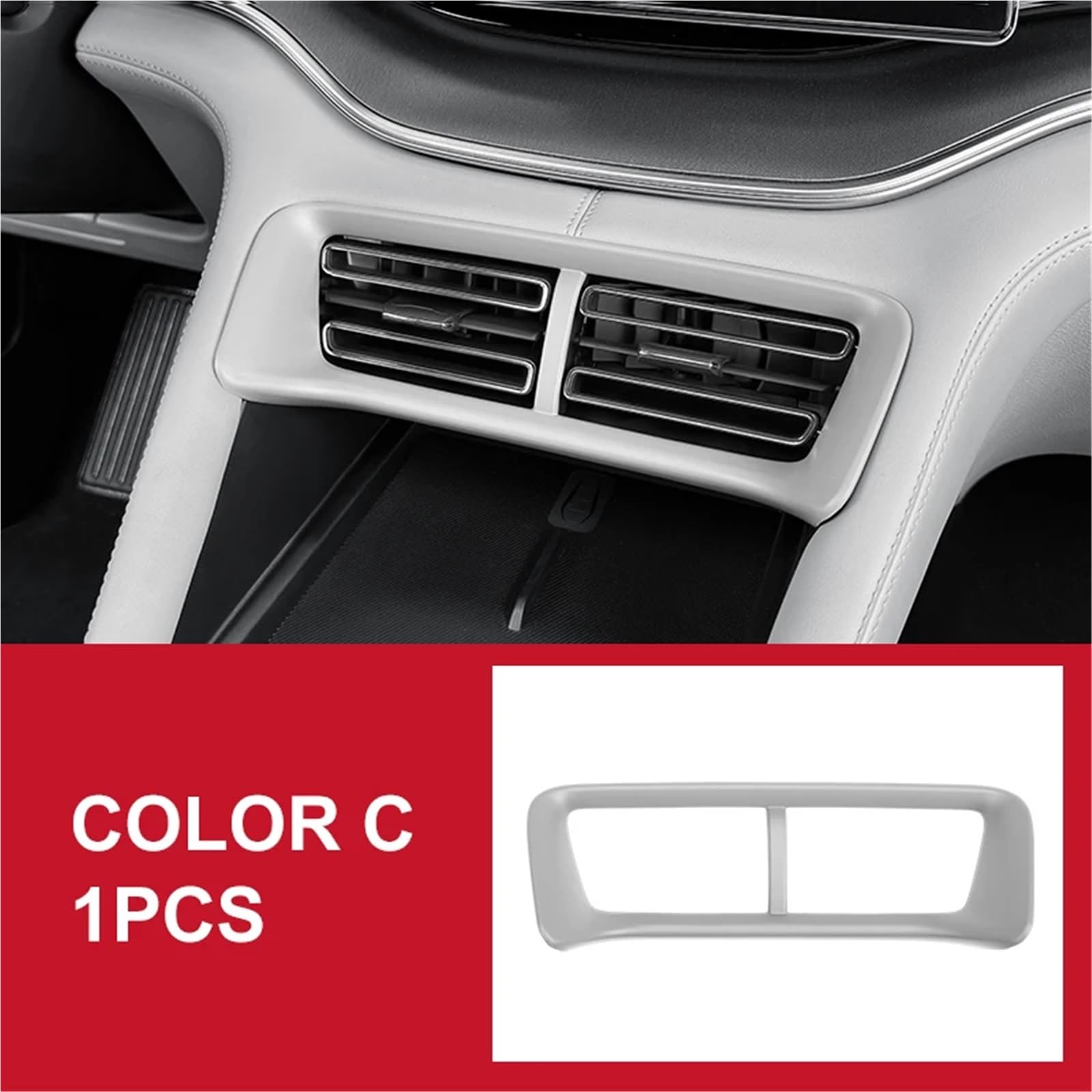 Innen Armaturenbrett Mittelkonsole Air Vent A/C Outlet Rahmen Abdeckung Trim Kompatibel Mit BYD Song Plus 2020-2025(Color-C) von OPALENDIR