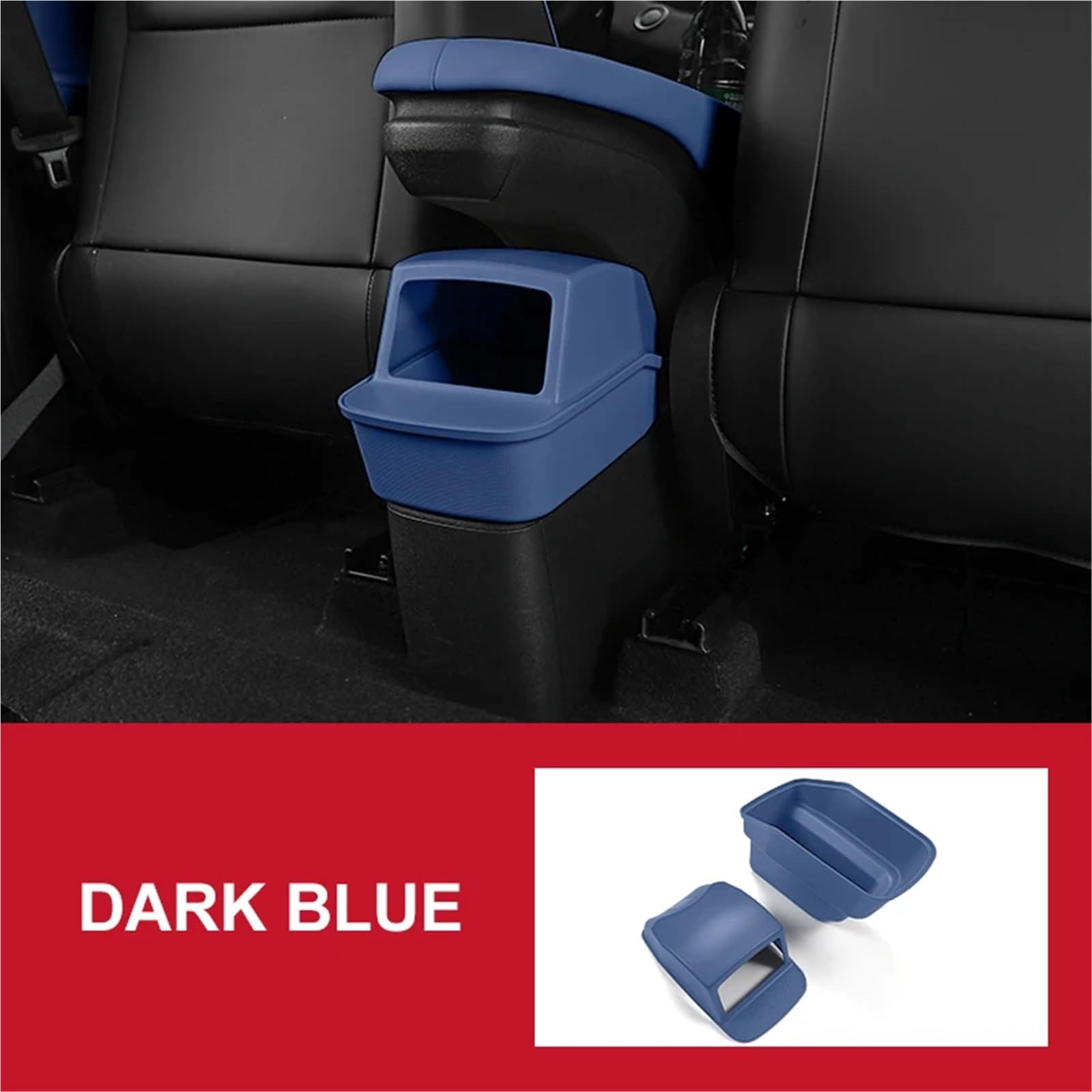 Kompatibel mit BYD Seagull 2024 2023, Aufbewahrungsbox hinten, Aufbewahrungsbox innen, Aufbewahrungsbox for Mülltonnen, Autozubehör(Dark Blue) von OPALENDIR