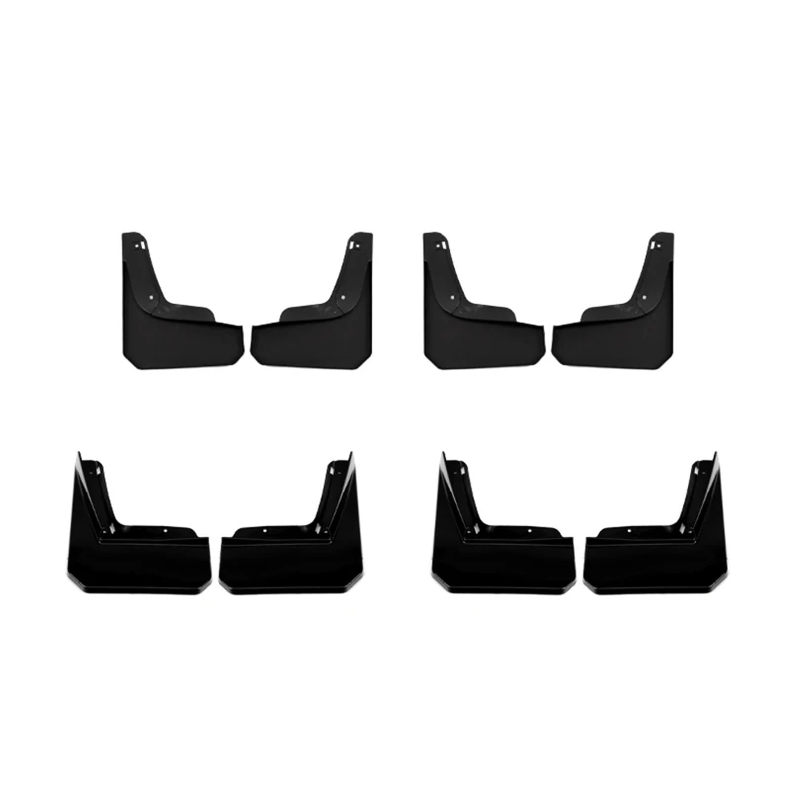 Kotflügel-Schmutzfänger, kompatibel mit BYD Yangwang u8 2023 2024, Spritzschutz, Schmutzfänger, Kotflügel vorne und hinten, Auto(Bright Black) von OPALENDIR