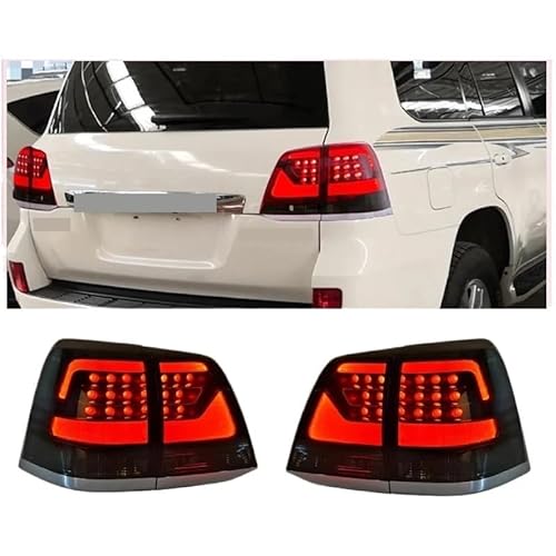 LED Taillight Tail Light Compatible With Toyota Land Cruiser 200 LC200 2008-2015 Rear Running Lamp + Brake + Reverse + Turn Signal(Crystal Blue) von OPALENDIR