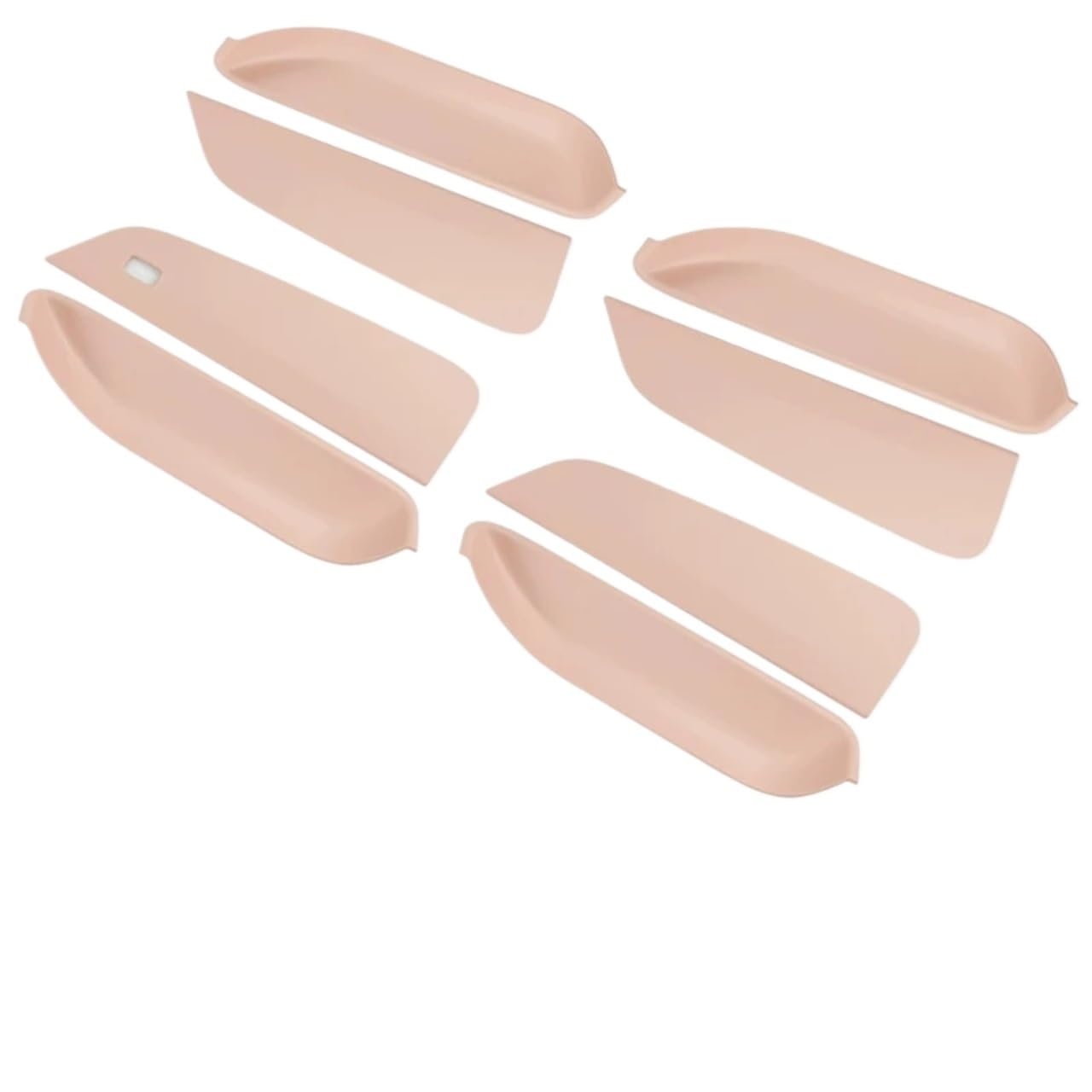 Styling-Schutz, Dekorationszubehör, Außenaufkleber, Türgriff, Seitenschüsselabdeckung, Zierrahmen, kompatibel mit BYD Seagull(Pink 8Pcs) von OPALENDIR