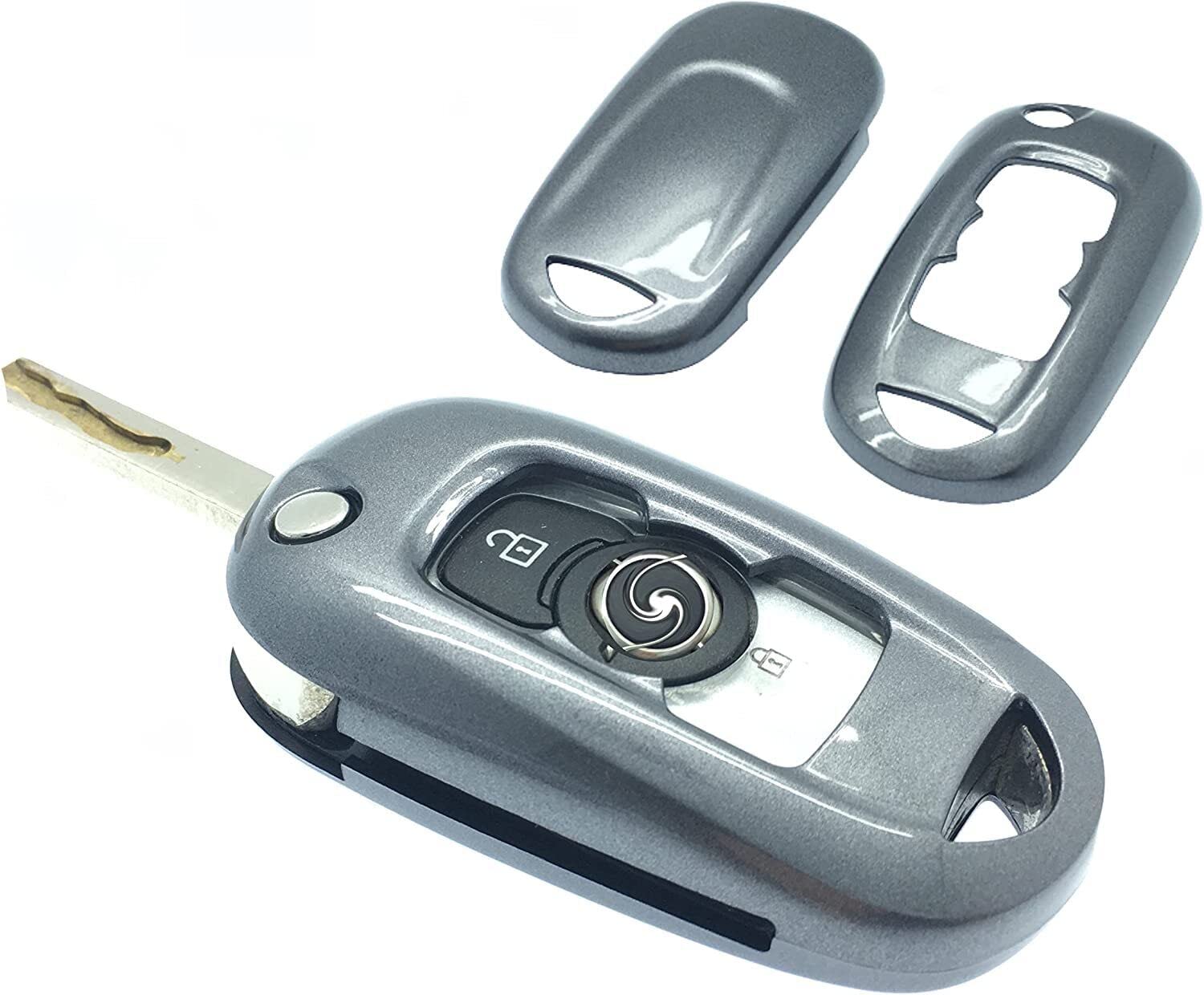 Hochwertiger ABS-Hartschalenschutz für Funkschlüssel, Displayschutzfolie, für Opel, Design Elite Tech-Line-Energy SRI, grau von Unbekannt