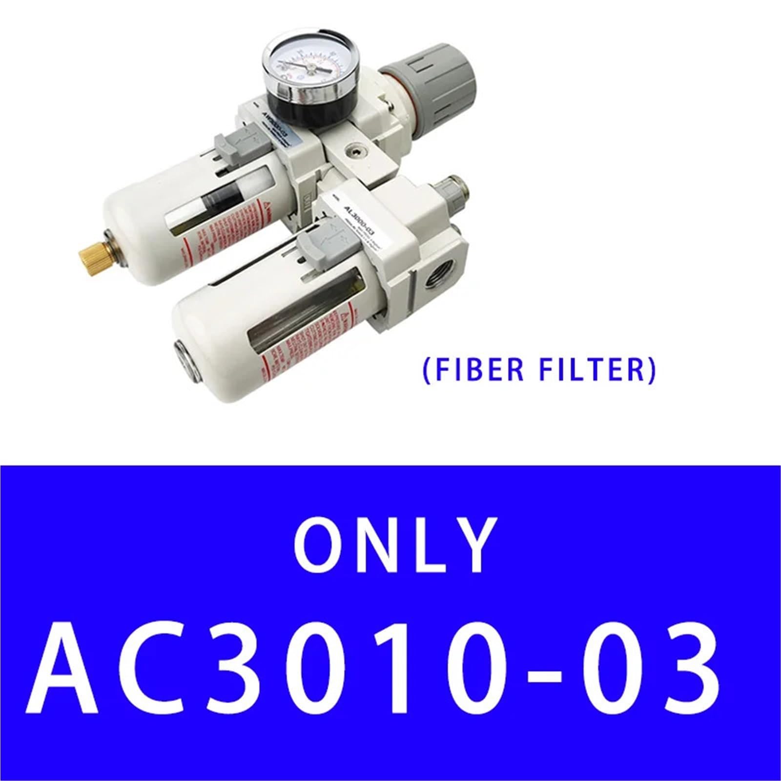 AC3010-03 Luftpumpen-Kompressorfilter, Druckregler, Falle, pneumatischer Ölabscheider, manuelle Entwässerungsversorgung, Feuchtigkeitsfilter(Fiber) von OPEUSLIEV