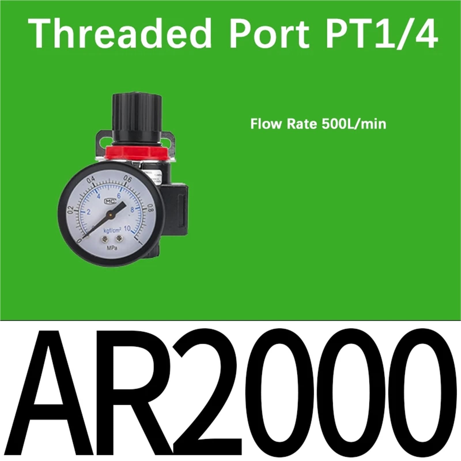 AL/AR/AF/AFC200 BL/BF/BR/BFC2000 3000 4000 PT1/4 "3/8" 1/2 "Luftaufbereitung Pneumatischer Kompressor Filter Ölabscheider(AR2000,With 10mm Fitting) von OPEUSLIEV