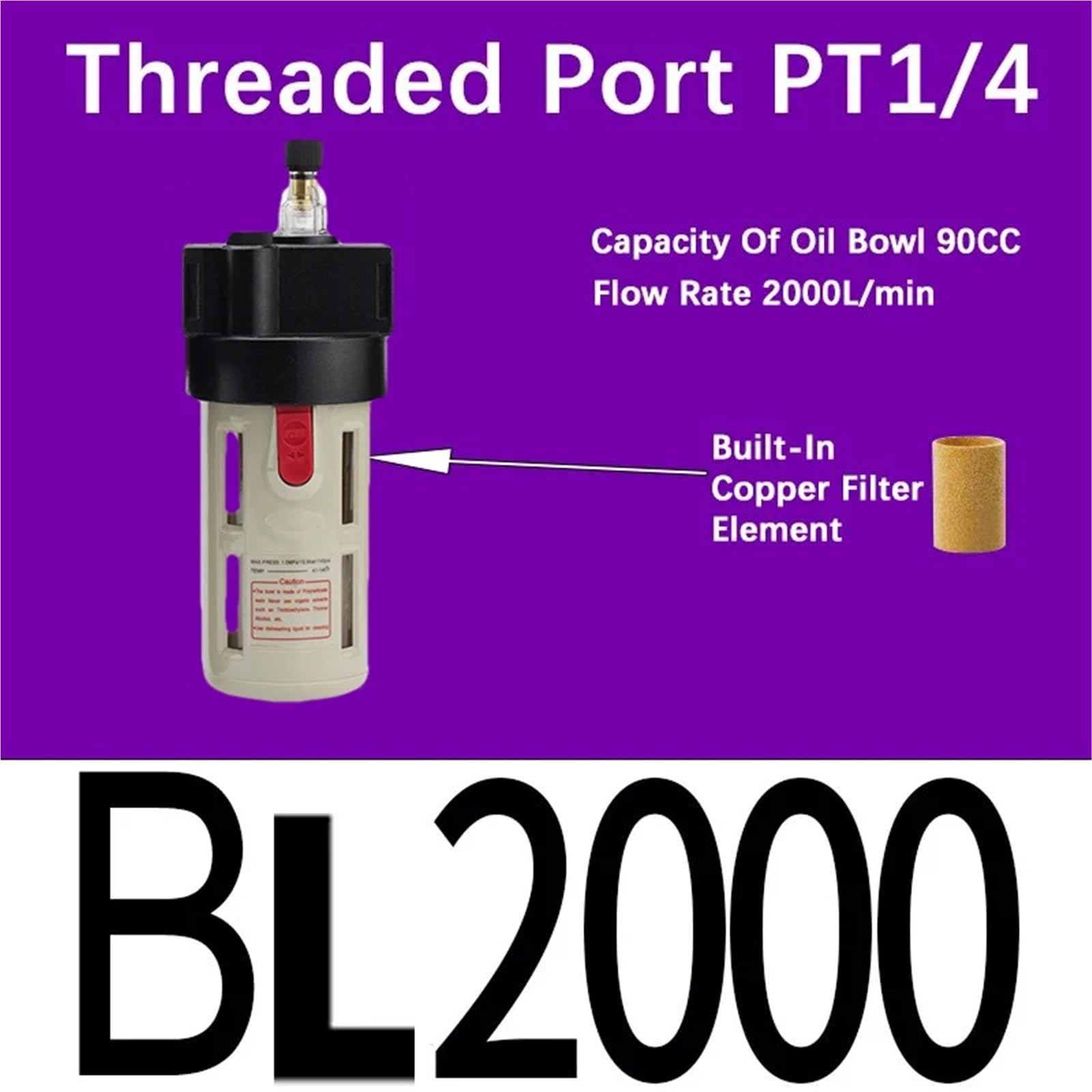 AL/AR/AF/AFC200 BL/BF/BR/BFC2000 3000 4000 PT1/4 "3/8" 1/2 "Luftaufbereitung Pneumatischer Kompressor Filter Ölabscheider(BL2000,Only Filter) von OPEUSLIEV