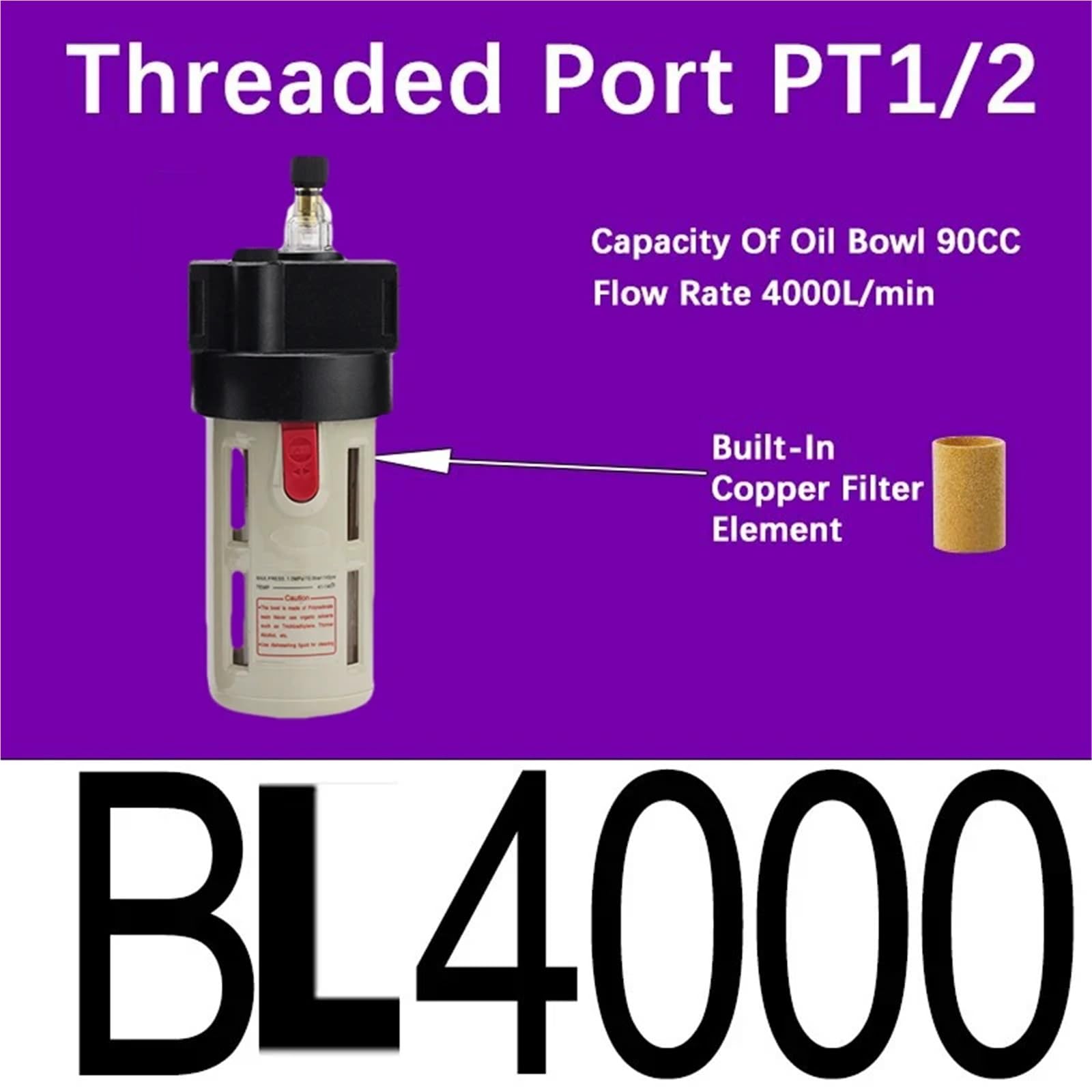 AL/AR/AF/AFC200 BL/BF/BR/BFC2000 3000 4000 PT1/4 "3/8" 1/2 "Luftaufbereitung Pneumatischer Kompressor Filter Ölabscheider(BL4000,Only Filter) von OPEUSLIEV