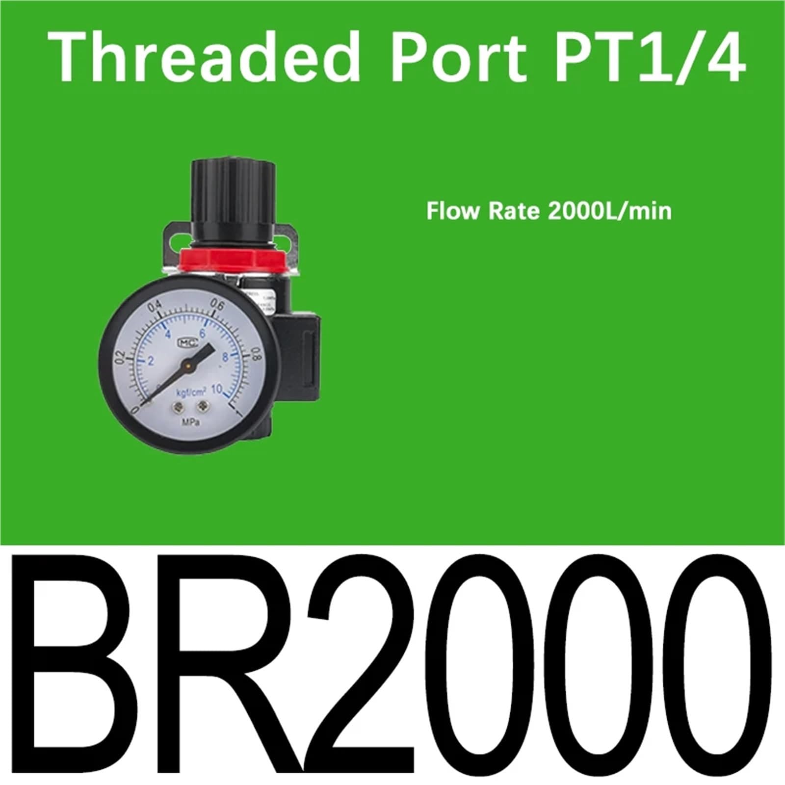 AL/AR/AF/AFC200 BL/BF/BR/BFC2000 3000 4000 PT1/4 "3/8" 1/2 "Luftaufbereitung Pneumatischer Kompressor Filter Ölabscheider(BR2000,With 12mm Fitting) von OPEUSLIEV