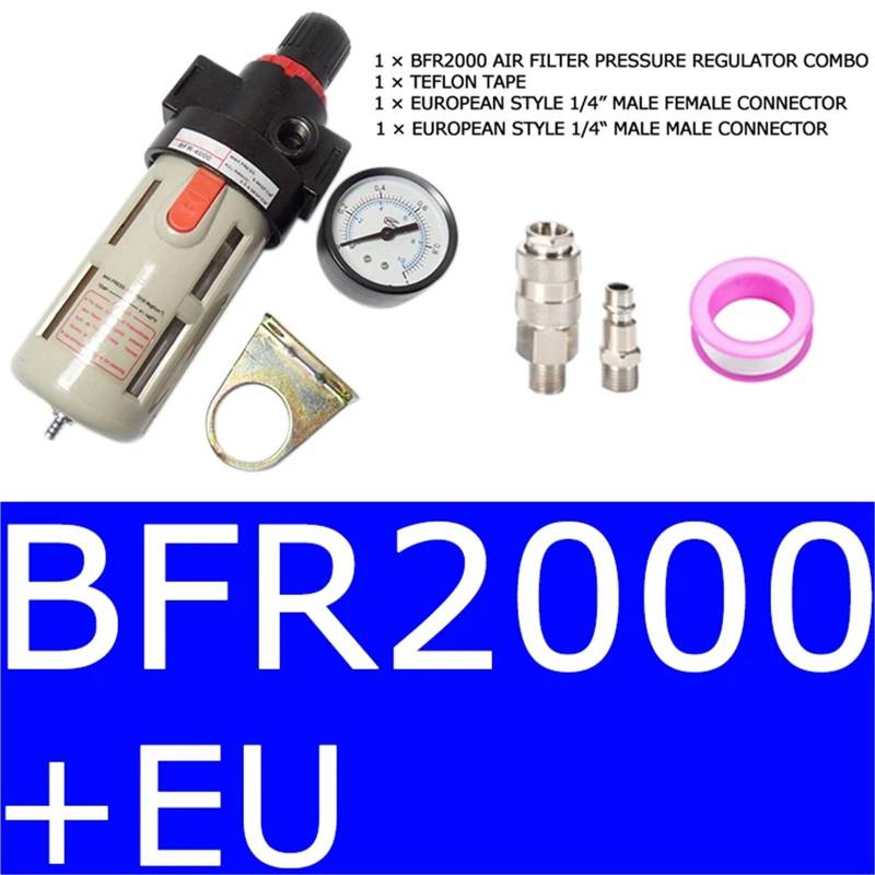BFR2000 3000 4000 Pneumatische Behandlungseinheit Luftfilter Druckregler Kompressorfilter mit Manometer Ölabscheider(BFR2000 AND EU) von OPEUSLIEV