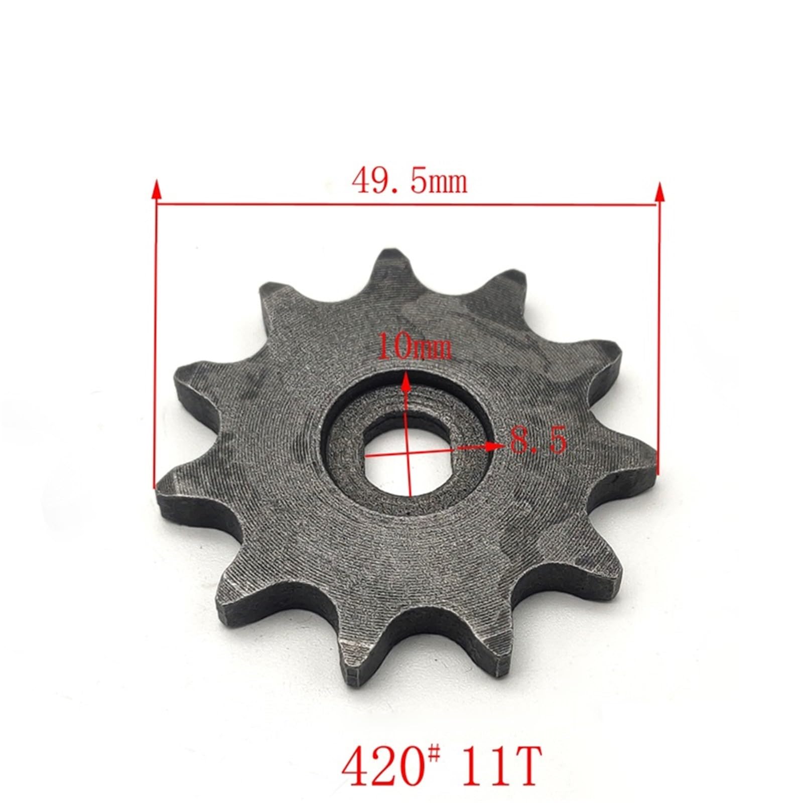 Motorritzel 10T Getriebe for MY1020 Gokart Motor Elektroroller 10 Zahn Kettenrad #428 Motor #420 9T 11T(420 11T) von OPEUSLIEV