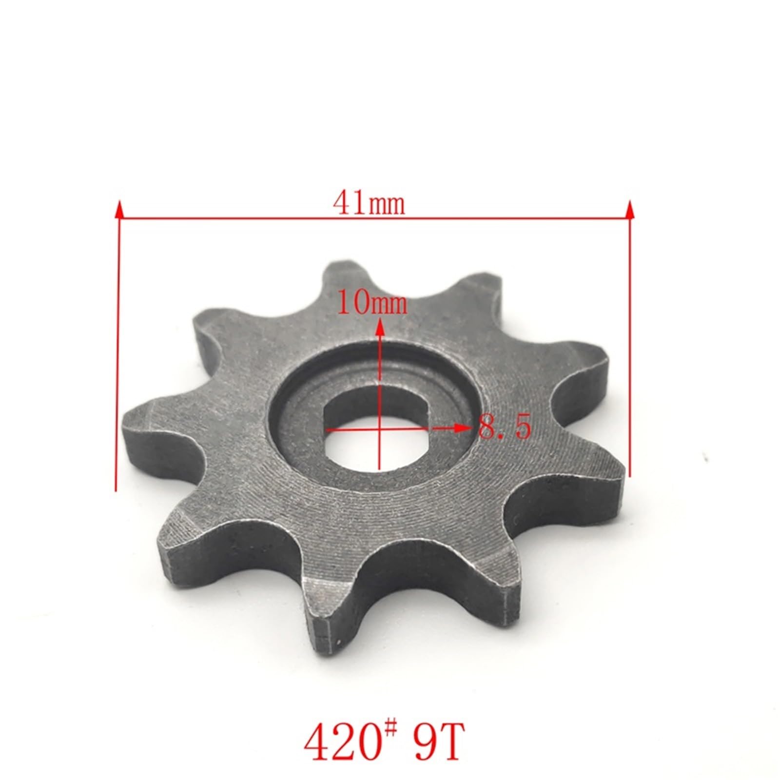 Motorritzel 10T Getriebe for MY1020 Gokart Motor Elektroroller 10 Zahn Kettenrad #428 Motor #420 9T 11T(420 9T) von OPEUSLIEV
