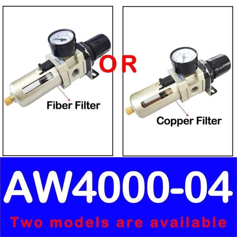 Pneumatischer Luftdruckregler AW2000-02 AW3000-03 AW4000-04 Kompressor-Luftfilterregler Ölabscheider Automatischer Abfluss(AW4000-04,Copper Filter) von OPEUSLIEV