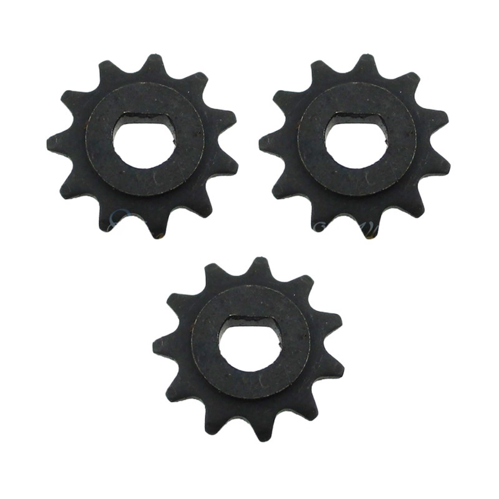 Roller 11 Zahn Kettenrad 25H Schwarz Motor Ritzel MY1020 Pit Dirt Bike Go Kart Motorrad Moped Roller(3 pcs) von OPEUSLIEV