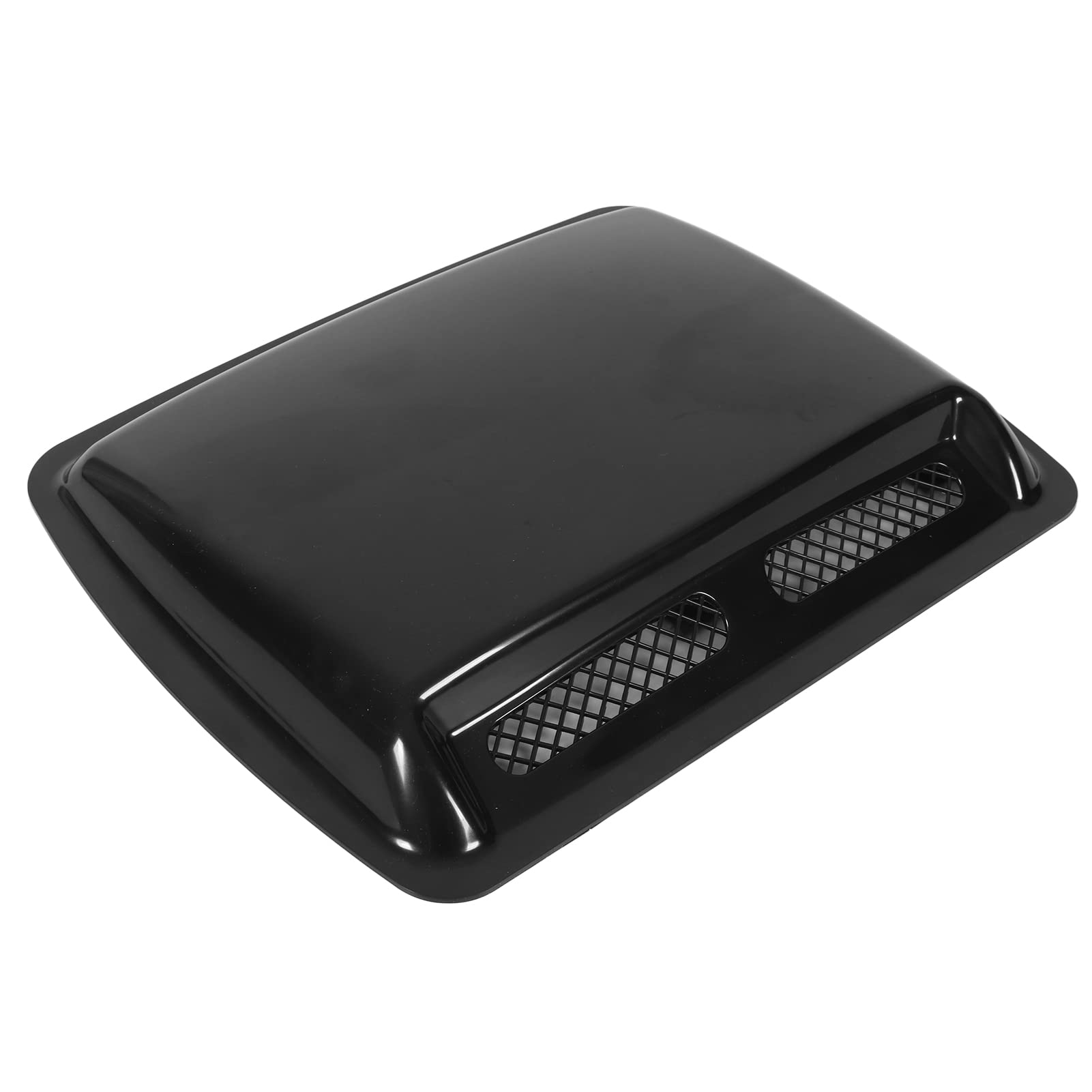 Haubenschlitze für Autos, Motorhaube Schaufel Motorhaube mit Klebeband Selbstkleber Schaufel Vent Abdeckung Luftströmungseinlass Deckt Hood Air Outlet für Autos (Helles Schwarz) von OPPWONG