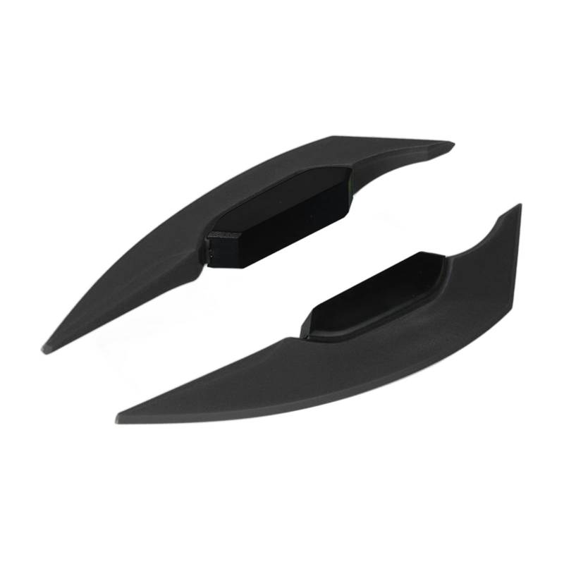 Motorradverkleidung, Universelle Motorrad -Seite Aerodynamische Flügelspoiler -Spoiler -Spoiler -Spoiler -Flügel mit Stilvollem Design für Alle Elektrofahrräder, Motorrad, ATV (Black) von OPPWONG