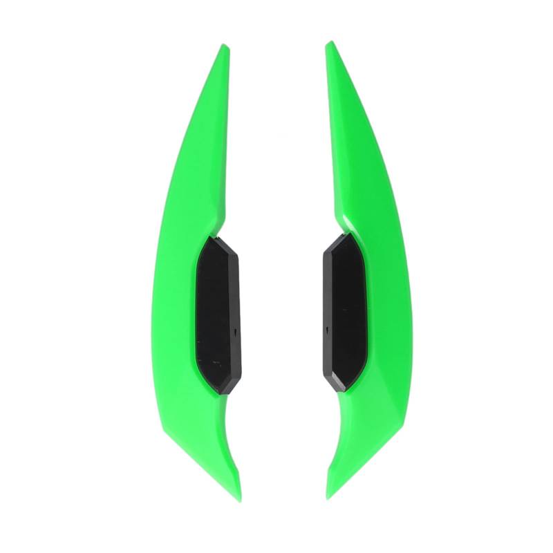 Motorradverkleidung, Universelle Motorrad -Seite Aerodynamische Flügelspoiler -Spoiler -Spoiler -Spoiler -Flügel mit Stilvollem Design für Alle Elektrofahrräder, Motorrad, ATV (Gras-Grün) von OPPWONG