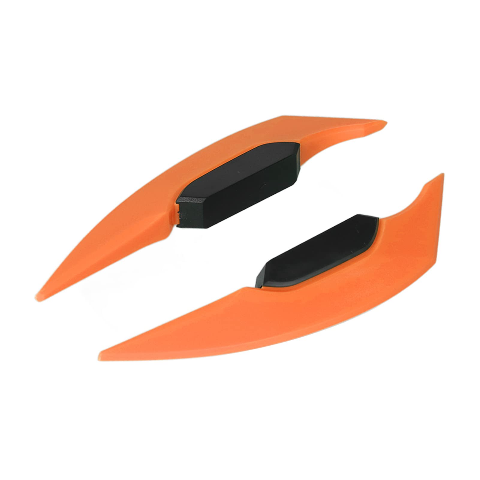 Motorradverkleidung, Universelle Motorrad -Seite Aerodynamische Flügelspoiler -Spoiler -Spoiler -Spoiler -Flügel mit Stilvollem Design für Alle Elektrofahrräder, Motorrad, ATV (ORANGE) von OPPWONG