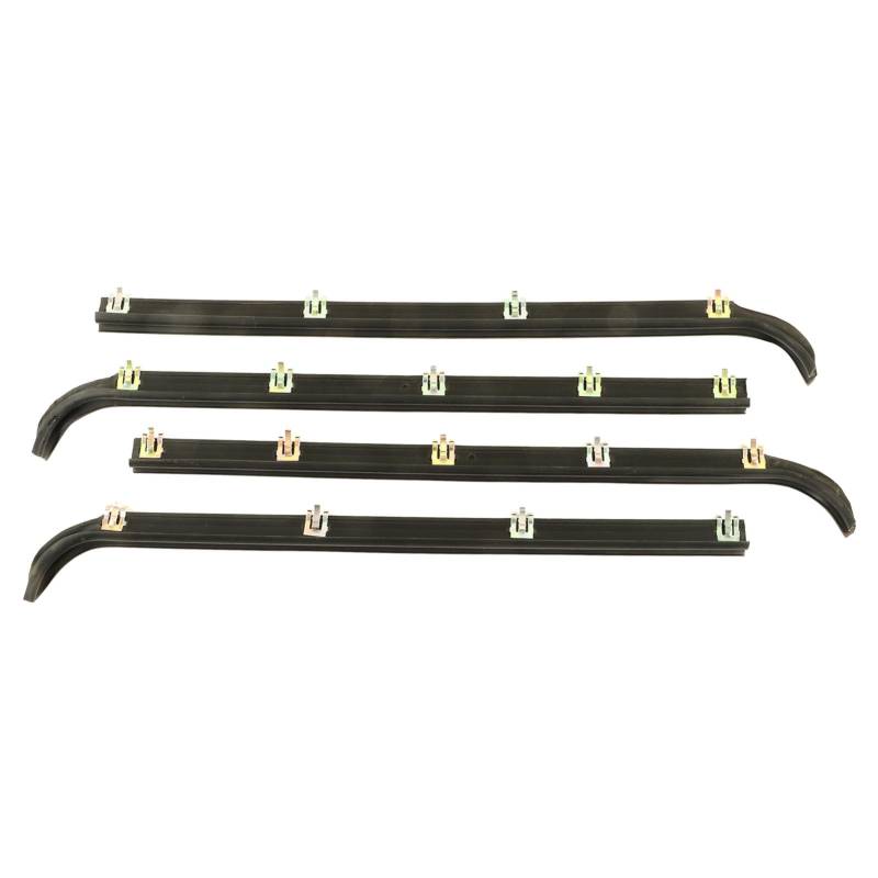 OPPWONG Fensterversiegelungskit, 4pcs Vordere Innere Außentür Verwechsertrip Fenster Siegelgürtel Weating Cartür Weating F2TZ1521456A Tief Geräusch Ersatz für Autos, Schwarz von OPPWONG