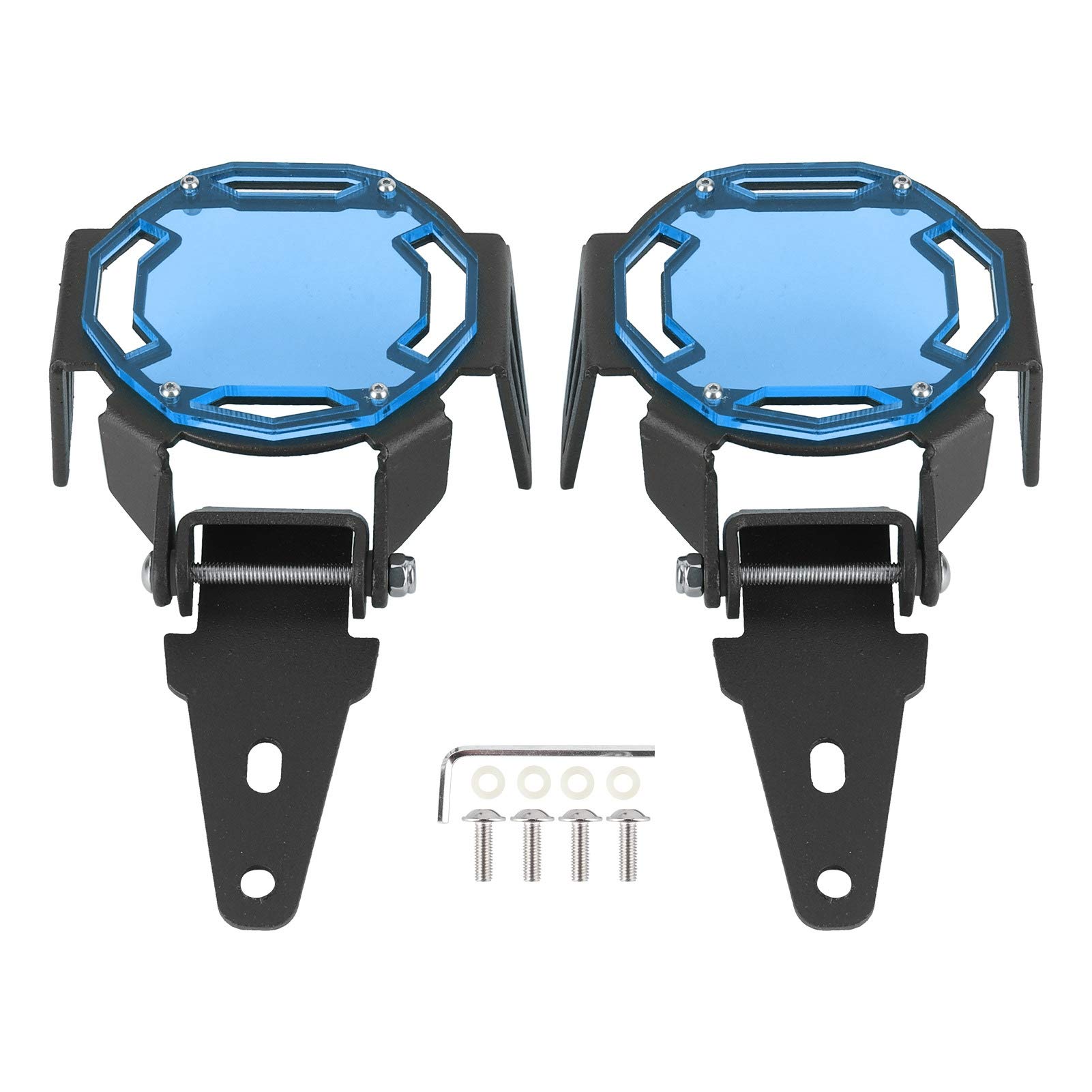 OPPWONG Nebellichtabdeckung, Aluminium -Motorrad -Nebel -Lampe -Wache Antriebsabdeckung mit Schraubdichtung für S1000XR F750GS F850GS R1200GS/ R1250GS Adventure Lc (BLUE) von OPPWONG