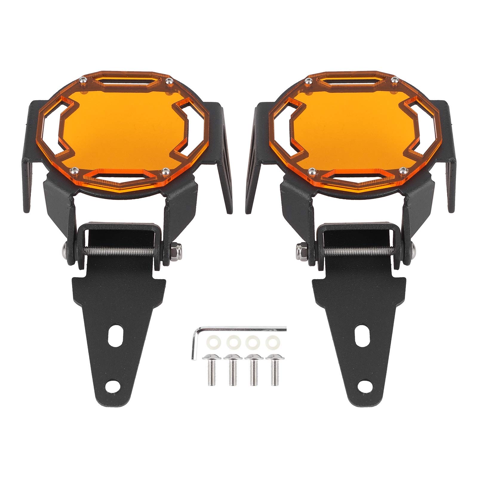 OPPWONG Nebellichtabdeckung, Aluminium -Motorrad -Nebel -Lampe -Wache Antriebsabdeckung mit Schraubdichtung für S1000XR F750GS F850GS R1200GS/ R1250GS Adventure Lc (ORANGE) von OPPWONG
