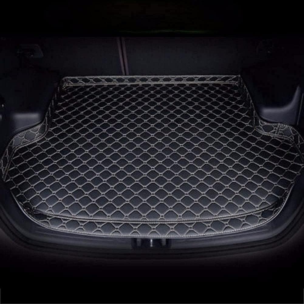 Leder Kofferraummatte Kofferraumwanne für Mercedes-Benz GLC Coupe (C253) 2017-2022,rutschfest Kratzfestem Kofferraumschutz Autozubehör,A/Blackbeige von OPSOL