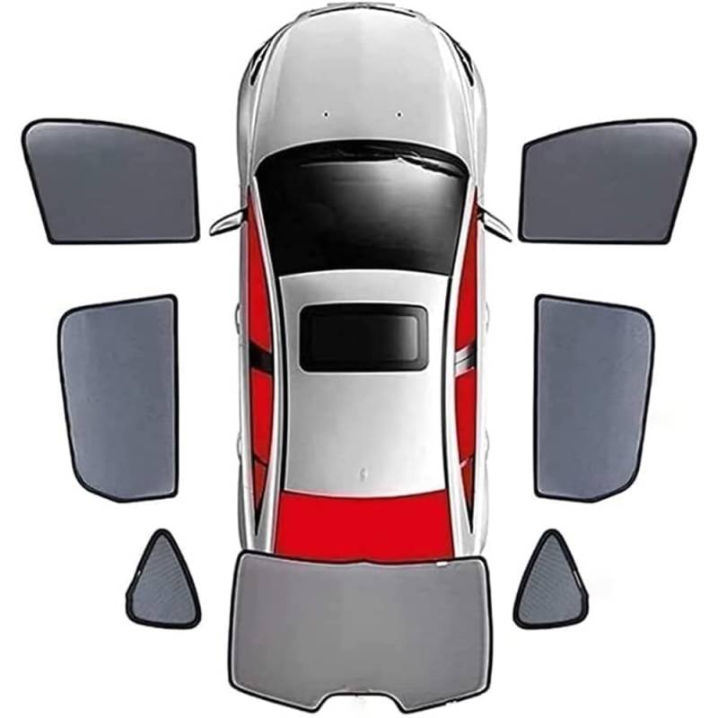 OPSREY Sonnenschutz Auto Seitenscheibe, für Audi A6 Limousine 2016-2023 Sonnenschutz Auto mit UV Schutz Seitenscheibe Heckscheibe Sonnenblende,7pcs-Complete Set von OPSREY