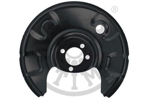 OPTIMAL Ankerblech BSP-1050L Hinterachse links Spritzblech Bremsscheibe schwarz Stahlblech von OPTIMAL