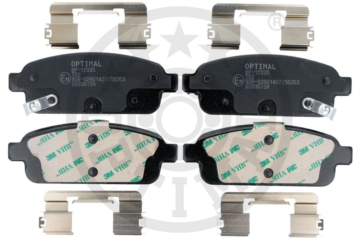 OPTIMAL Bremsbeläge Satz Bremsklötze Bremssteine Set Hinten mit Zubehör BP-12935 OPTIMAL Bremsbeläge Satz Bremsklötze Bremssteine Set Hinten mit Zubehör BP-12935 von OPTIMAL