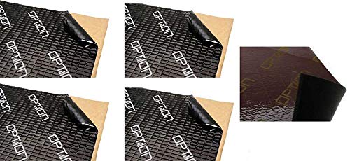Auto Dämmpaket Pro - 4X OPTION Alubutylmatten + 1x Selbstklebende Polyurethan Schaummatte - Alubutyl Anti Dröhn Dämmung für's Auto Auto Dämmpaket Pro - 4X OPTION Alubutylmatten + 1x Selbstklebende Polyurethan Schaummatte - Alubutyl Anti Dröhn Dämmung für's Auto von OPTION