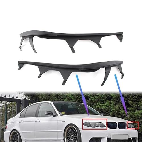Fenster Türdichtungen Für B&MW E46 325i 2002–2005 Scheinwerferblenden Dichtungsleiste 63126921859 63126921860 Kantenschutz Autotür(Pair) von OQRDVVTT